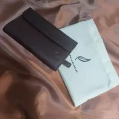 [mieno]牛革レザー薄型二つ折りミニ財布 新品未使用