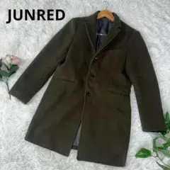 JUNRED ジュンレッド　チェスターコート　カーキ　Mサイズ◇