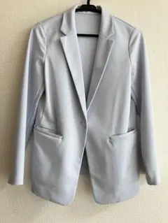 UNIQLO アイスブルー テーラードジャケット