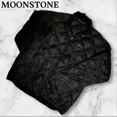 ムーンストーン☆ダウンジャケット☆マイクロリップストップ生地☆ブラック☆Lサイズ
