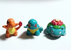 ポケモン　初期御三家　ヒトカゲ　ゼニガメ　フシギダネ　ミニフィギュア3体セット