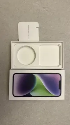 iPhone 14 パープル 箱と説明書