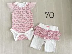 赤ちゃん本舗 花柄ロンパース パンツ 70のサムネイル