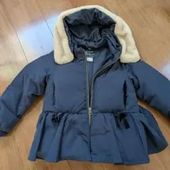 petit main 中綿コート ネイビー 110cm