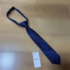 新品未使用☆コムサ イズム　紺色　ドット柄ネクタイM