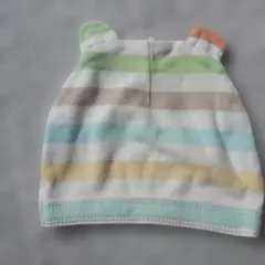 babyGap ストライプ耳付きベビー帽子 6-12ヶ月