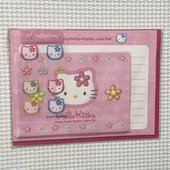 未開封　平成レトロ　レア　1997年　ハローキティ　ミニレターセット　 カオハナ