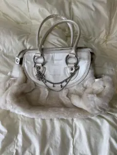 rebecca taylor ホワイトファーバッグ