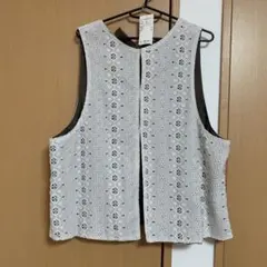 ☘️ SamansaMos2 ☘️新品未使用☘️リバーシブルベスト　 キナリ