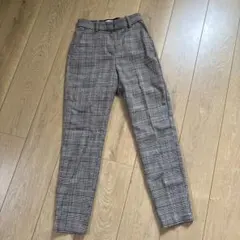 H&M グレンチェック スラックス パンツ