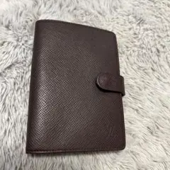 【正規品】美品Louis Vuittonタイガ手帳カバー ダークブラウン