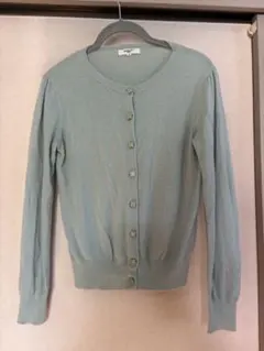 NATURAL BEAUTY BASIC ミントグリーン カーディガン Mサイズ