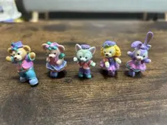 ダッフィー＆フレンズ ミニフィギュア 5種セット　香港ディズニー限定のサムネイル
