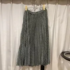 H&M プリーツスカート S/P グリーン系のサムネイル