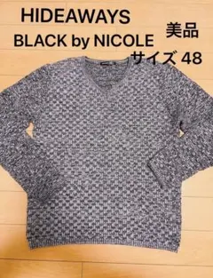 美品HIDEAWAYS メンズ NICOLE ニットセーター サイズ48のサムネイル