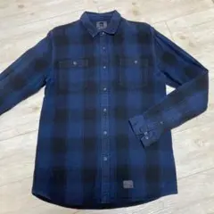 QUIKSILVER シャドーチェックネルシャツ サーフィン　オンブレ　スケート