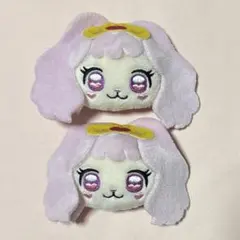 プリキュア ぬいぐるみクリップ パフ 2点セット