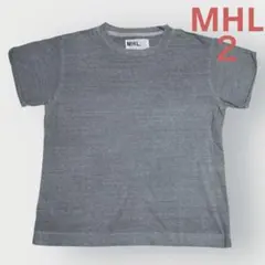 【上質】MHL 2サイズ グレー 半袖Tシャツ マーガレットハウエルのサムネイル