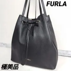 ⭐️超美品✨FURLA コスタンザ 巾着 バケット トートバッグ 大容量　A4可