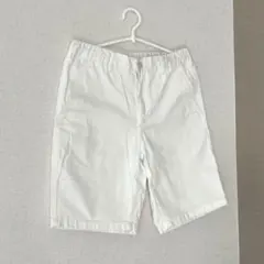 美品 GU ホワイト 白 ショートパンツ ハーフパンツ チノパン メンズ Sのサムネイル