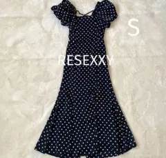 25SS RESEXXY リゼクシー　バブルスリーブマーメイドワンピース