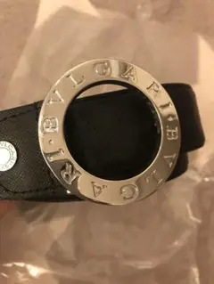 ● BVLGARI ブラックレザーベルト