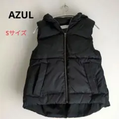 AZUL by moussy　ダウンベスト　黒　Sサイズ