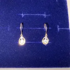 専用未使用TSUTSUMI ジュエリーツツミ ジルコニアフックピアス アメジスト