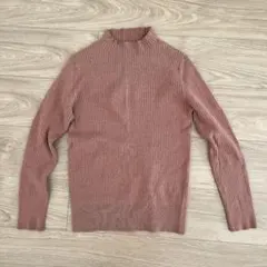 URBAN RESEARCH リブニット ピンク フリーサイズ