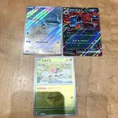 ポケモンカード ゼニガメ サザンドラex シェイミ 3枚セット