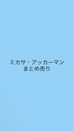 【進撃の巨人】【ミカサ・アッカーマン】まとめ売り