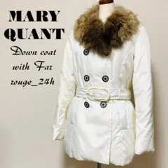 美品✨MARY QUANT　ラクーンファー　ダウンコート　Aライン 裏地総柄 2025年最新】MARY QUANT レディース ダウンジャケットの人気
