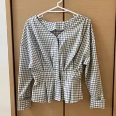 KBF チェック　シャツ　ジャケット　ブラウス
