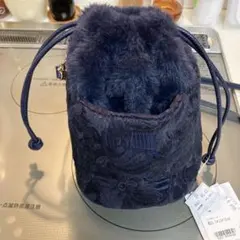 近沢レースネイビー ミニショルダーバッグ