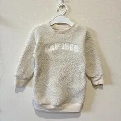 90 baby GAP ボアフリース長袖ワンピース　2歳用