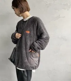 [UNIVERSAL OVERALL] 別注カバーオールボアフリースプルオーバー