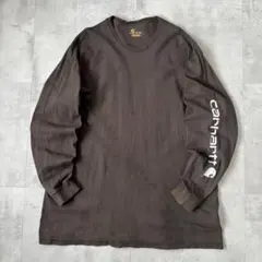 N*N様 USA古着　カーハート　フェード ロンT　長袖　ポケット　ボロ 褪色