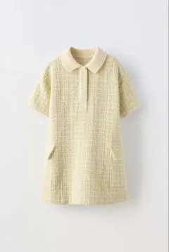 ZARAキッズ　リブネック　ワンピース　130