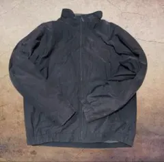 00s Columbia ナイロンジャケット フリース 黒 L相当 刺繍ロゴ