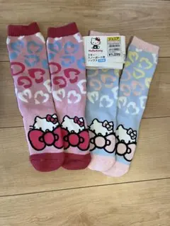 雪用　子供靴下　ハローキティー　2足