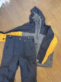 スノーボードウェア Lサイズ グレー/オレンジ