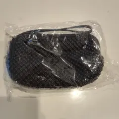 ビーズデザイン ブラッククラッチポーチ