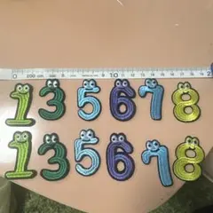 数字ワッペン