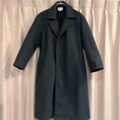 EMMA CLOTHES ダークブルー オーバーサイズロングチェスターコート