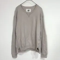 コムサイズム オニギリ【L】長袖ニット トップス サイドスリット ウール