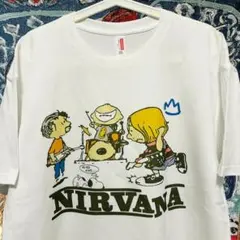 ニルバーナ ティーシャツ 半袖 メンズ ヴィンテージリプリント L XL 白