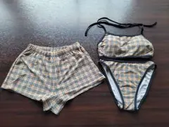 Burberry バーバリー ブルーレーベル ノバチェック ビキニ水着3点