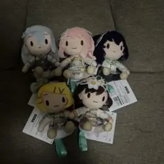 プロセカ　ふわぷちミニぬいぐるみ　満たされないペイルカラー　全5種セット　ニーゴ