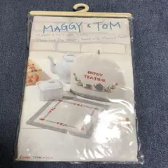 MAGGY&TOM⭐️コスモ刺しゅうセット　ポットカバー　ポットマット　　レトロ