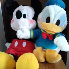 ミッキーマウス　ドナルドダック　FukuFuku　 超超BIGぬいぐるみ